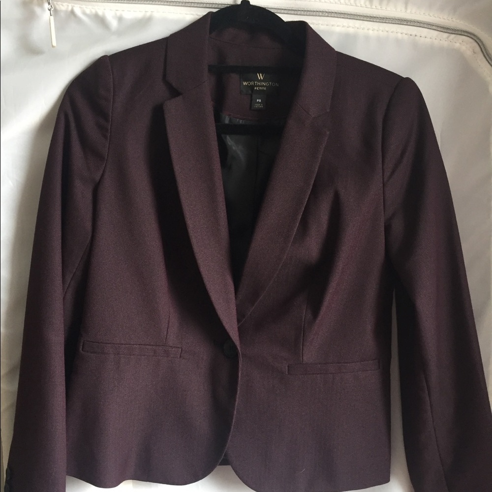 Worthington Blazer - Maroon | Wool Mix | 10P